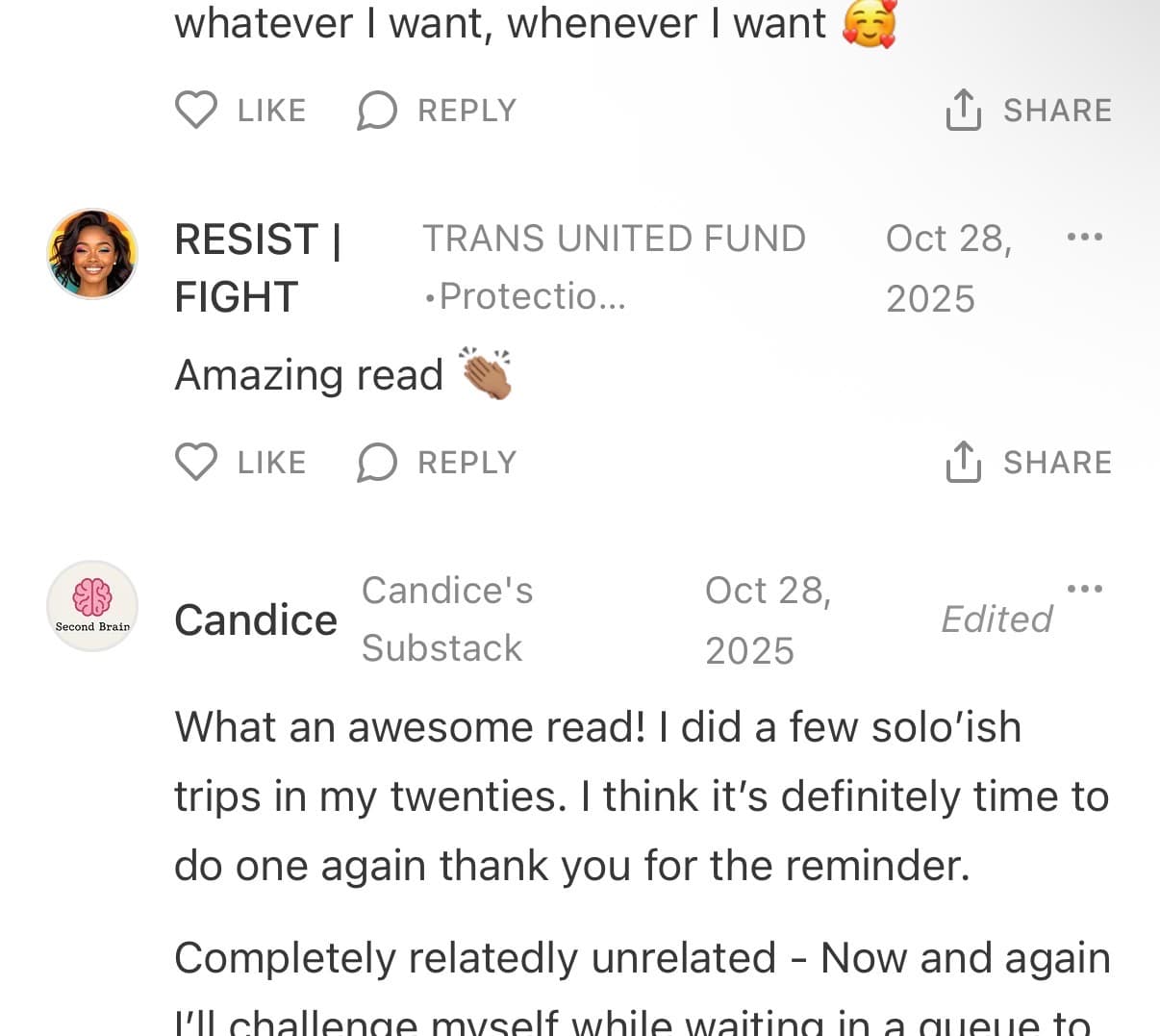 Reader response #10 to the Output Theory newsletter