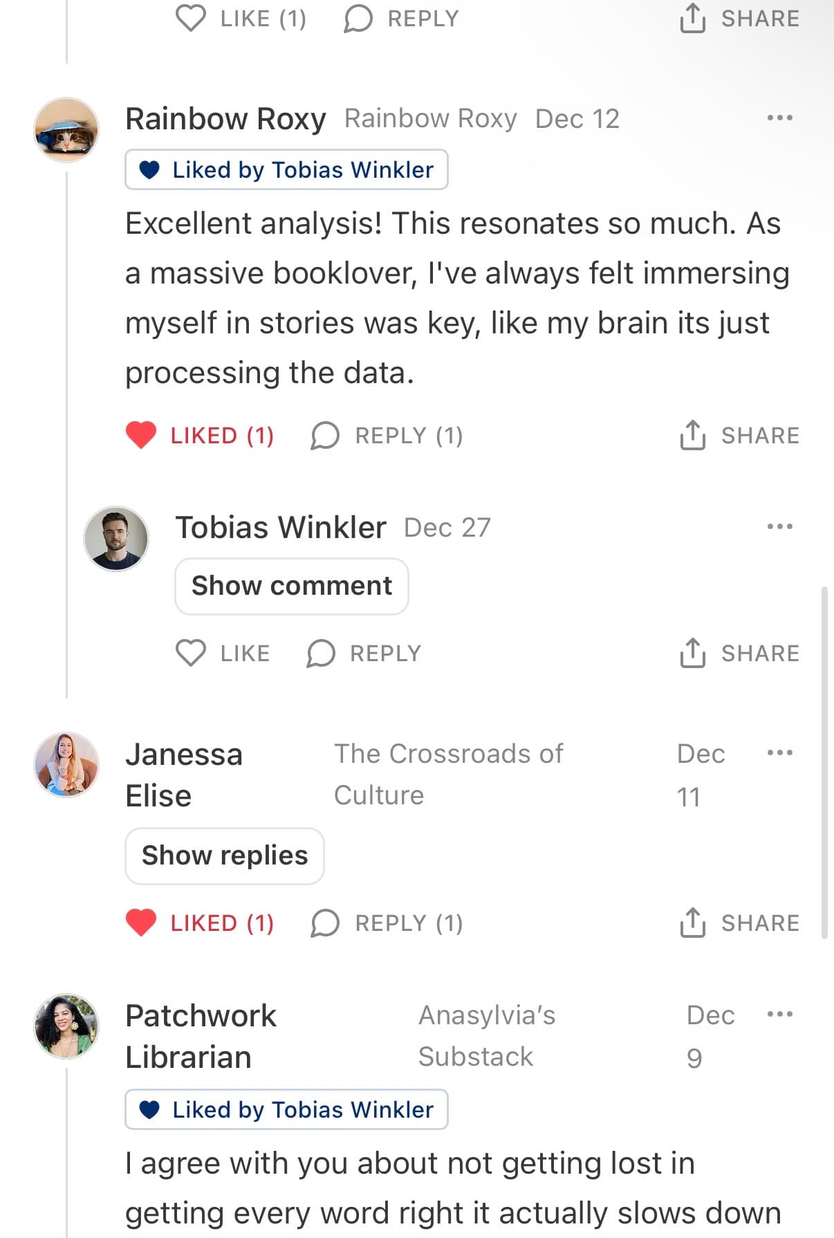 Reader response #16 to the Output Theory newsletter
