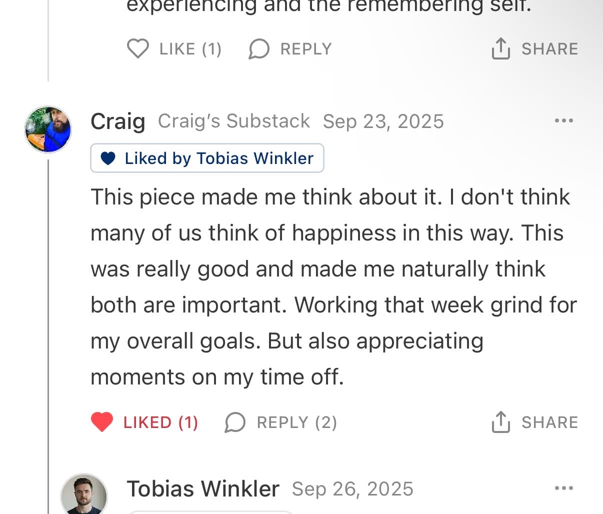 Reader response #23 to the Output Theory newsletter