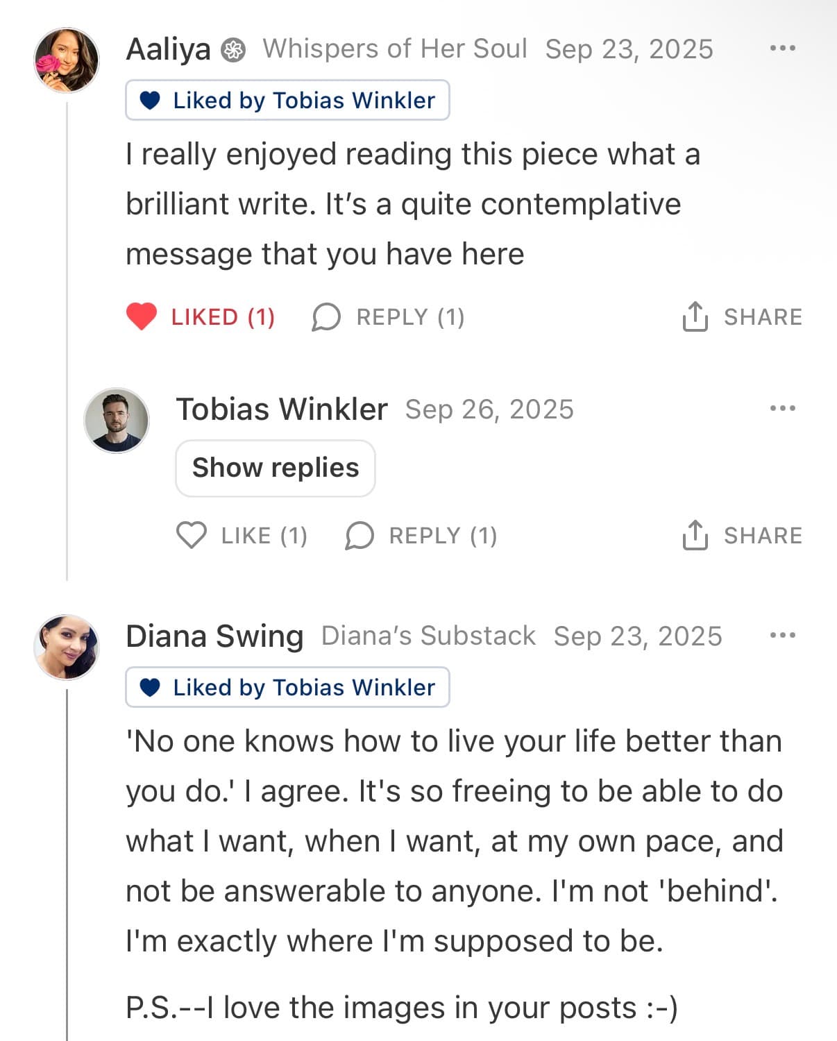 Reader response #24 to the Output Theory newsletter