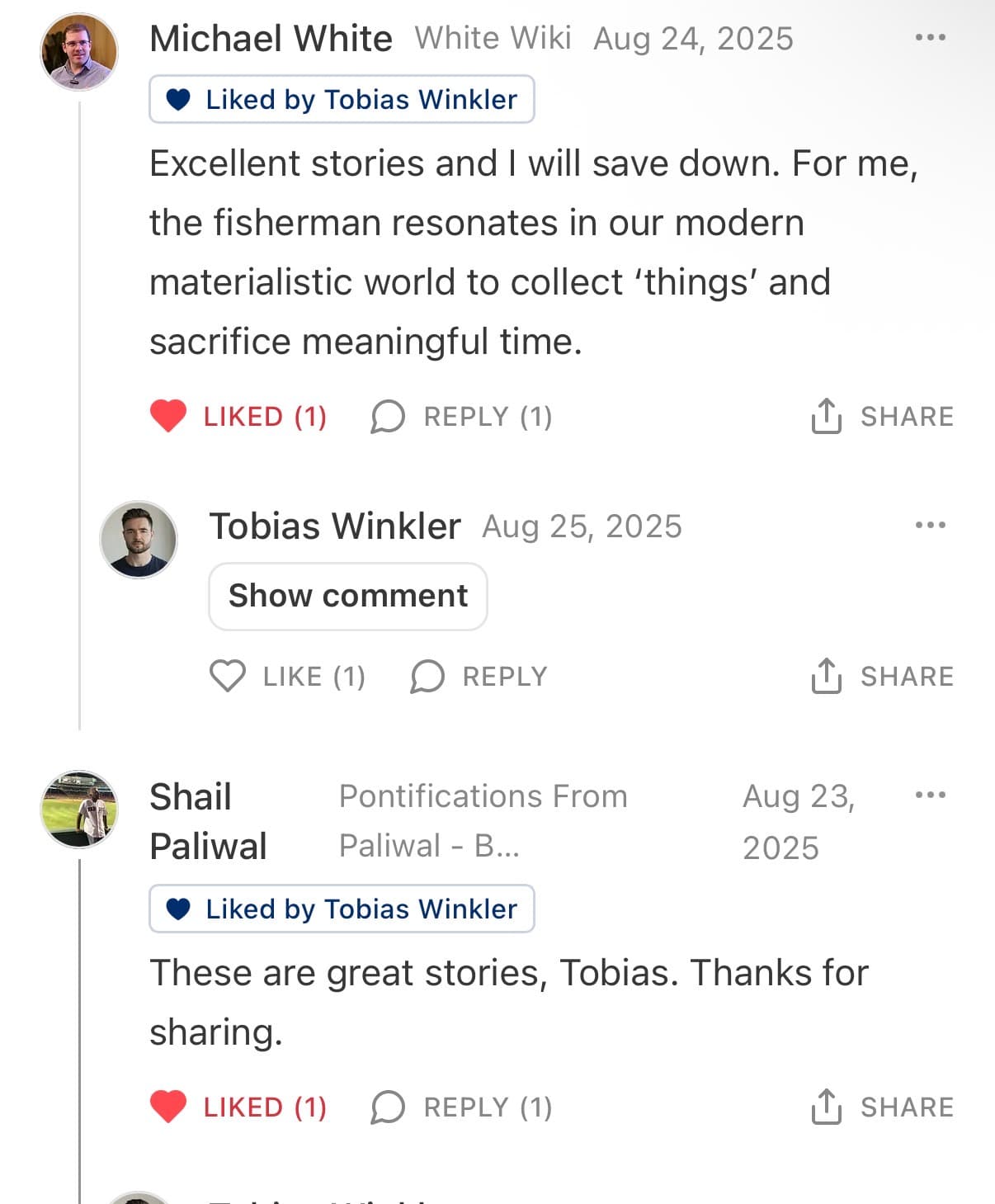 Reader response #37 to the Output Theory newsletter